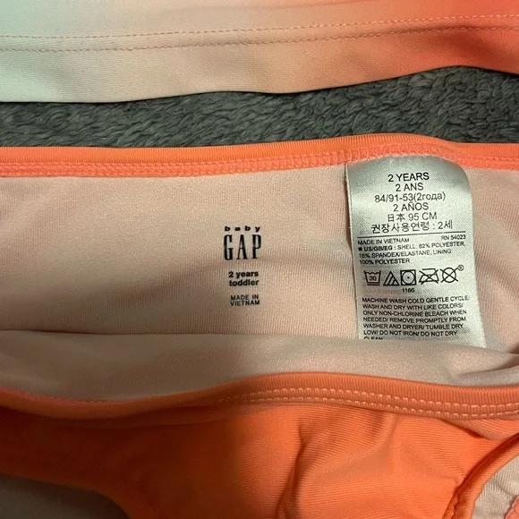 GAP Kids Swim Set Ombré Orange-2T - Picture 2 of 4